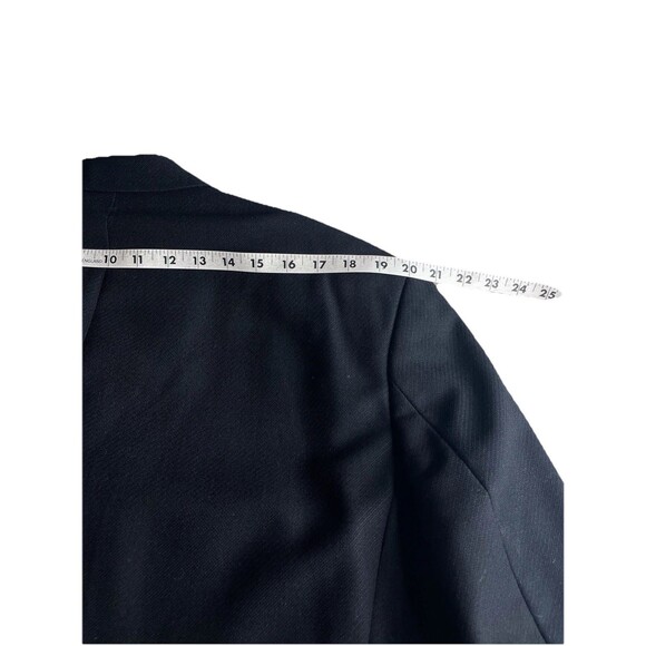HUGO BOSS Sokrates Men's 42R Blazer Textured Wool Black Sport Jacket Made In USA - Picture 12 of 13